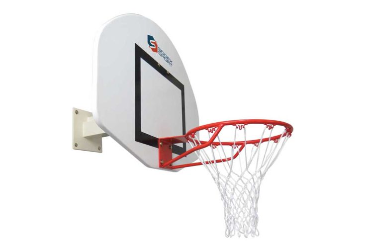 Panier de basket mural fixe en acier
