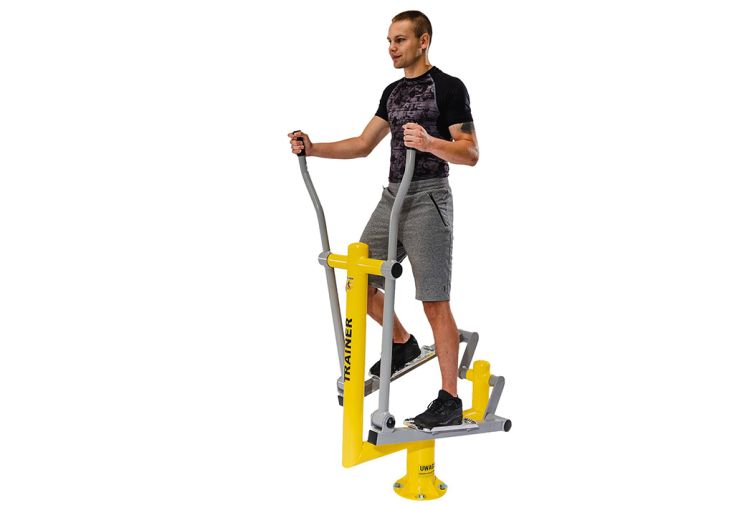 Vélo elliptique extérieur en acier galvanisé