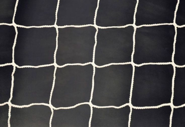 Filet pour but de football maille 120 x 120 mm blanc