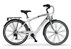 Vélo de ville homme People 28 pouces 7 vitesses - Blanc